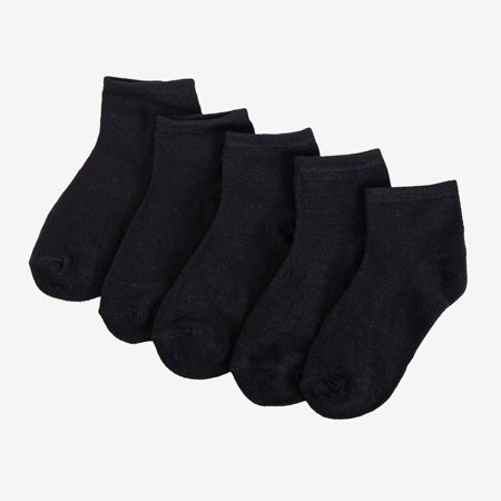 Черные детские носки, набор из 5 пар