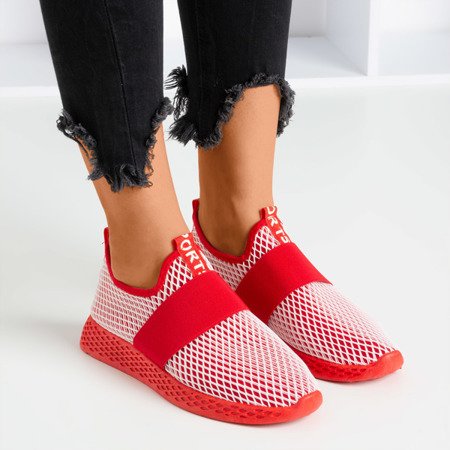 Красные женские кроссовки - на Andalia - Обувь