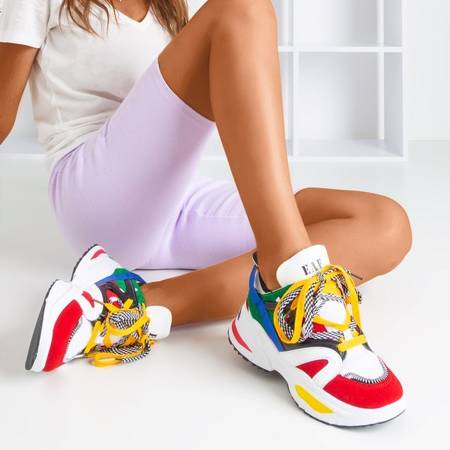 Разноцветные женские кроссовки Eafi на толстой подошве - Обувь