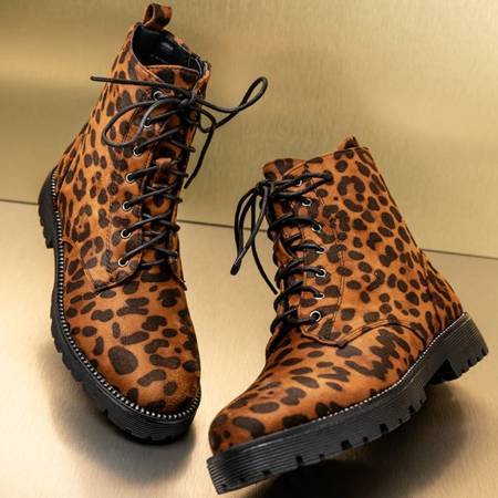 Женские ботинки с леопардовым принтом Lobito - Обувь