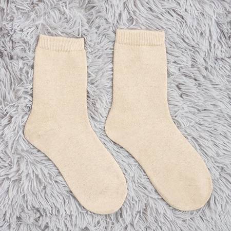 Женские шерстяные носки бежевого цвета - Носки