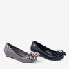 Черная мелисса с декоративными цветами Мириллия - Обувь