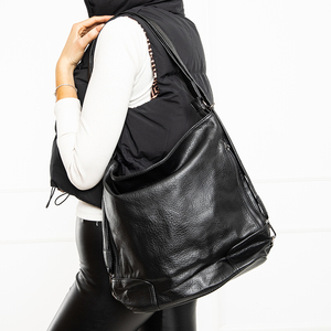 Черная женская сумка-рюкзак