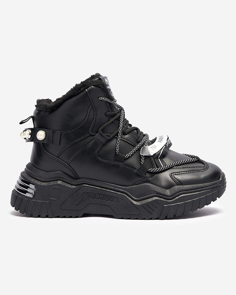 Черные кроссовки с утеплителем Pommie - Обувь