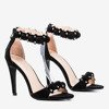 Черные сандалии на высоком каблуке Poliase - Обувь