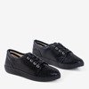 Черные женские кроссовки с фианитами Sofitessa - Обувь