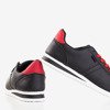 Черные женские спортивные туфли с красными вставками Dramena - Обувь