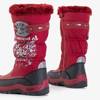 Детские зимние ботинки темно-бордового цвета OUTLET Iana - Обувь