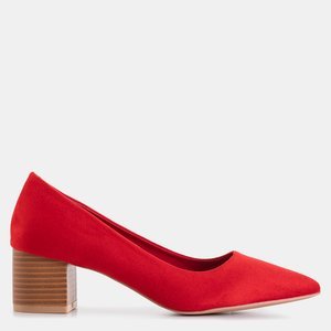 Красные женские туфли на каблуках Santi