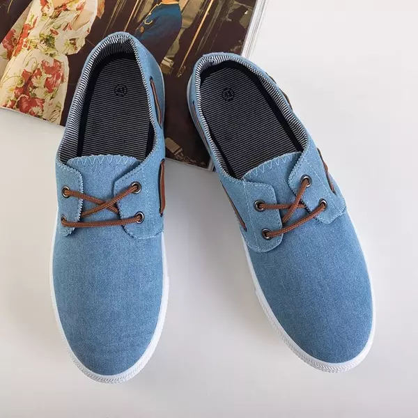 Мужские синие джинсовые кроссовки OUTLET Raisan - Обувь