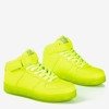 Неоново-зеленые детские высокие спортивные туфли Cooper - Обувь