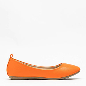 Неоновые оранжевые женские экокожи - кожа Nastis - Обувь