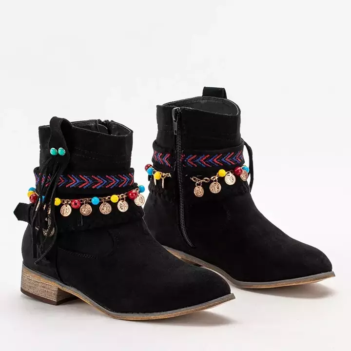 OUTLET Черные женские ковбойские сапоги Livra - Обувь