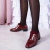 Полусапоги бордового цвета с жемчугом Nessi - Обувь