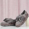 Серые полуботинки с орнаментом Пхукета - Обувь