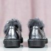 Серые женские туфли с мехом Missuri - Обувь