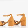 Светло-коричневые сандалии Parba на низком каблуке - Обувь