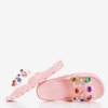Светло-розовые тапочки с камешками тамариц - Обувь