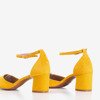 Желтые босоножки на каблуке Vispane - Обувь