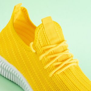 Желтые женские кроссовки Alasana
