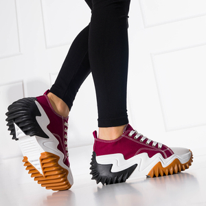 Женская спортивная обувь в бордовом цвете Wenova