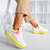 Женские белые спортивные кроссовки на толстой платформе Savssia - Обувь