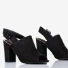 женские черные сандалии с верхом Flower Hill - Обувь