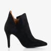 Женские черные сапоги на высоком каблуке Annalisa - Обувь