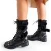 Женские черные сапоги с форсунками Cilecy - Обувь