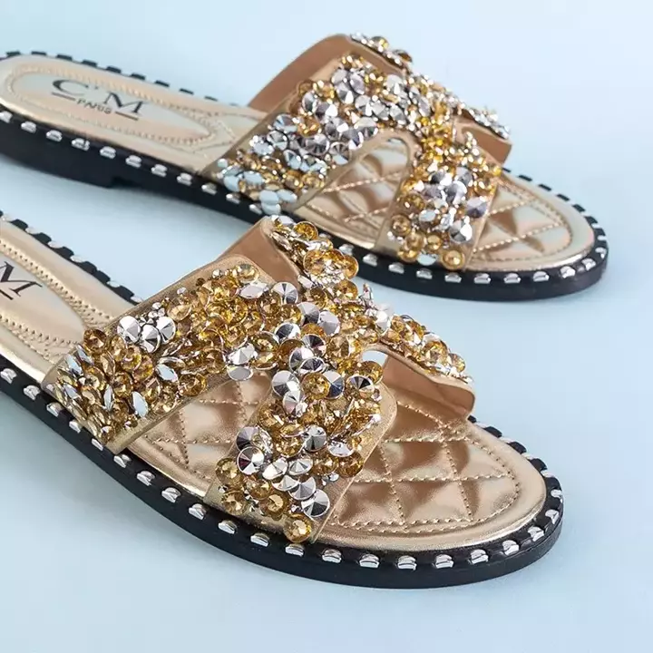 Женские сандалии OUTLET Golden с декором Дакар - Обувь