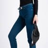Женские синие вельветовые брюки - Одежда