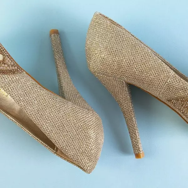Женские туфли-лодочки OUTLET Gold на высоком каблуке Christyn - Обувь