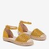 Женские желтые эспадрильи с ажурным декором Clia - Обувь