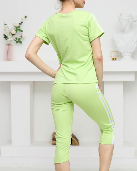 Женский спортивный костюм неоново-зеленого цвета - Одежда