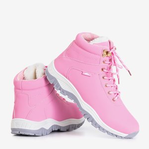 Зимние женские утепленные сапоги Verena розового цвета - обувь