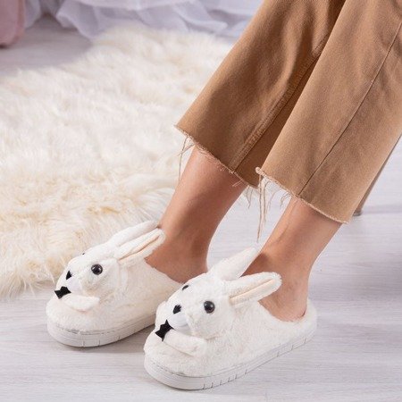 Білі тапочки з кроликом Мася - Взуття 1