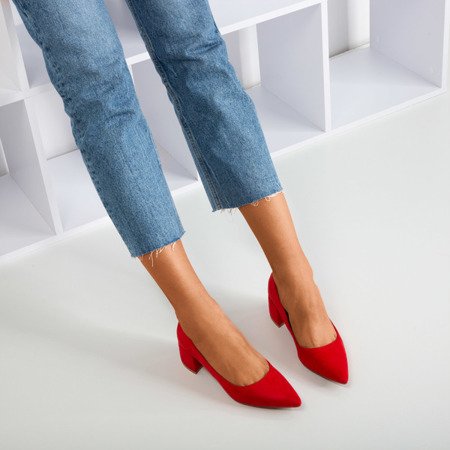 Червоні насоси на низькій посаді Amee - Взуття 1