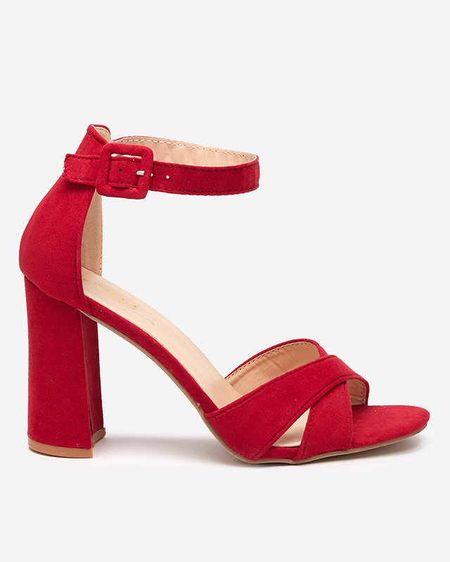 Червоні жіночі босоніжки на стовпі Lexyr - Взуття