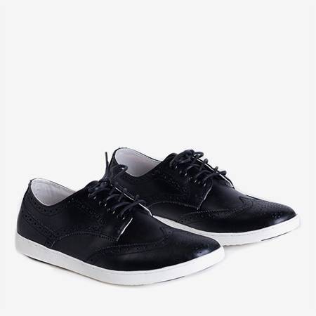Чоловічі чорні шкіряні черевики Sigillo - Взуття