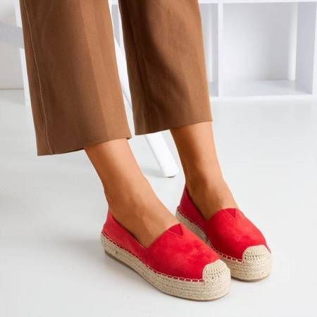 OUTLET Червоні еспадрільї на платформі Umox - Взуття