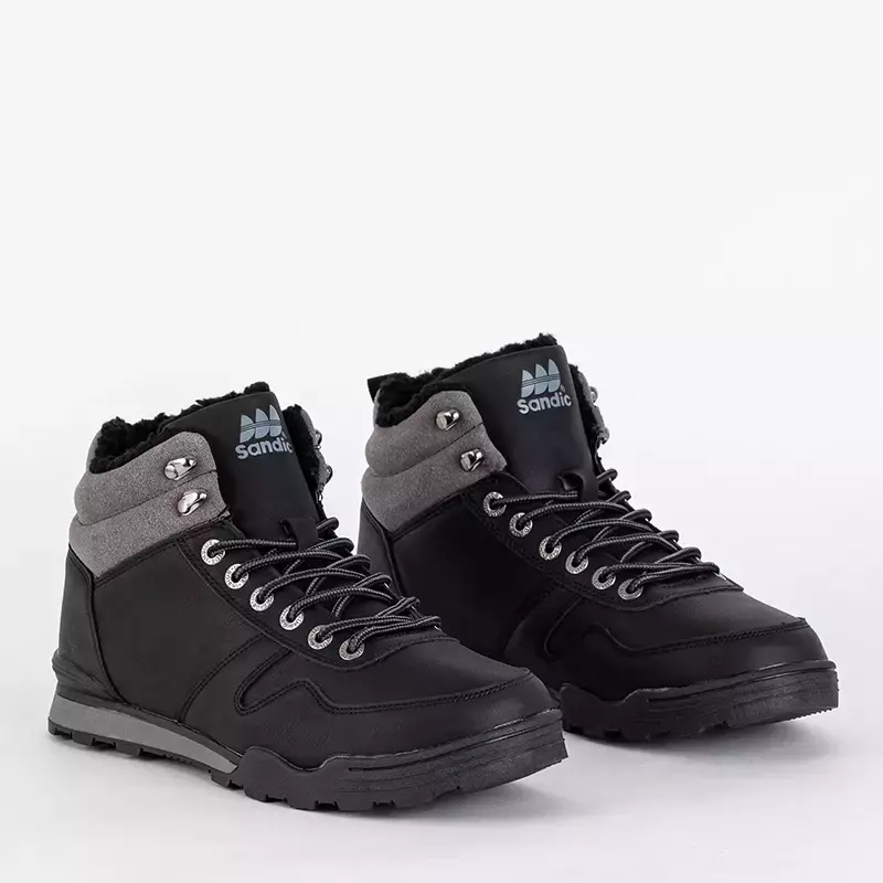 OUTLET Чоловічі чорні трекінгові черевики Tikon