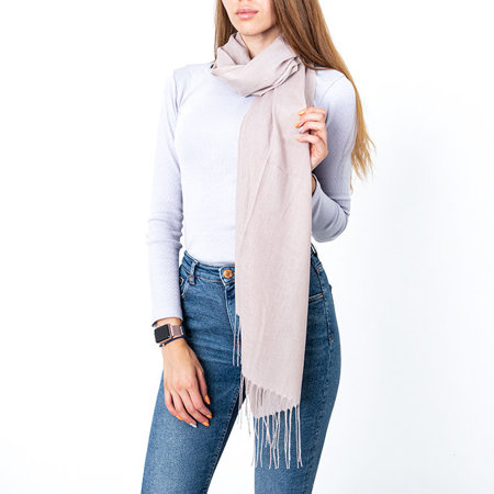 Світло-рожевий жіночий шарф