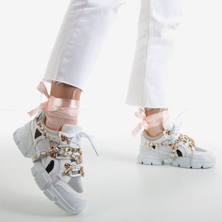 Жіночі білі кремезні кросівки Olyssotia - Взуття
