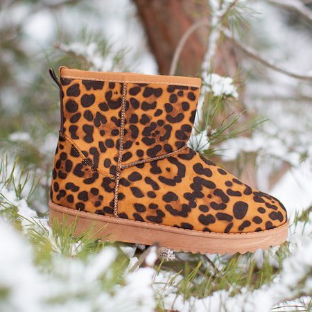 Жіночі снігові черевики на платформі з леопардовим принтом Nimasa - Взуття