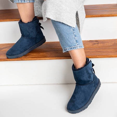 Жіночі темно-сині снігові черевики на банті Помони - Взуття