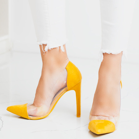 Жовті насоси на стійці Марселіна - Взуття