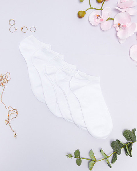 5/уп білих жіночих шкарпеток - Нижня білизна