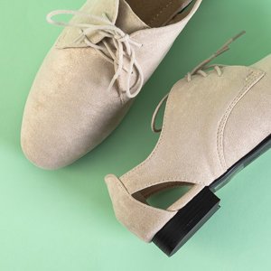 Бежеві жіночі туфлі з вирізами Fairy