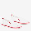 Білі ковзання - на кросівки з червоними вставками Clogsi - Взуття 1