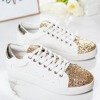 Білі кросівки з блискучим покриттям Vieira - Взуття